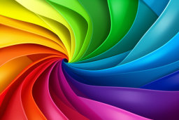 Vibrant Abstract Color Swirl
