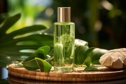 Product Photography: Eau de Toilette and Greenery