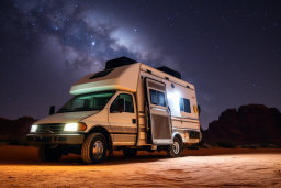 Starry Night Camping with RV